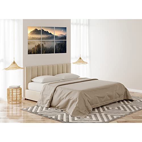Art Acoustic Panels, 6 Pack Self-Adhesive Large Wall Art Paintings For Wall Decoration, Sound Absorbing Panels For Recording Studio, Living Room And Bedroom, 72X48Inch (Misty Forest)… #TOP6
