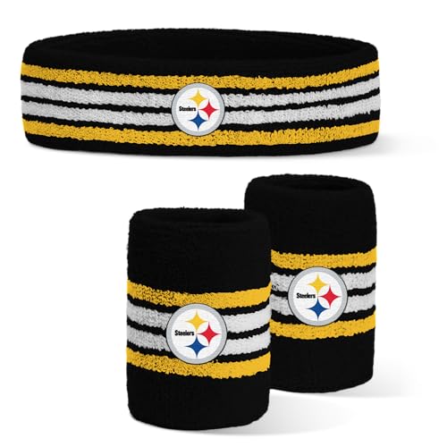 Image of For Bare Feet NFL Officially Licensed Team Logo Headband & Wristband Combo Pack Team Color OSFM
