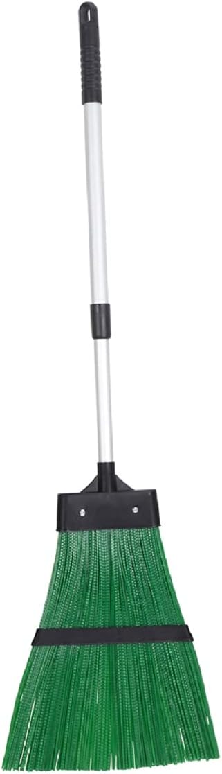 JVL Outdoor Garden Hard Bristled Broom Brush Rake with Extendable ...