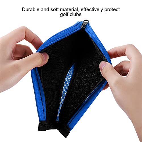 12 Pieces Golf Head Covers 3-9 Pw Aw Sw Lw Lw Waterproof Zippered Golf Club Head Covers Protective iron covers for golf clubs With Number Label Golf Iron Head Covers Accessory (Blue) - Image 6