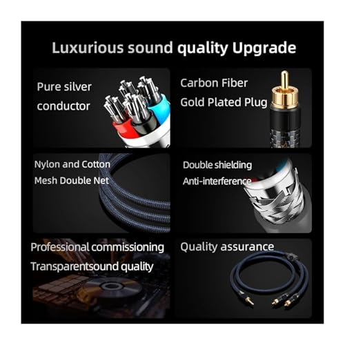 Câble 4.4mm vers 2RCA pour sublimer l'acoustique de votre lecteur CD de salon - 5