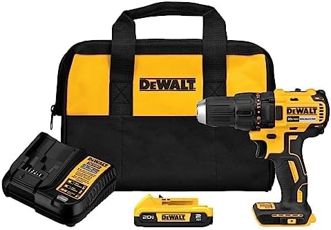 DEWALT 20V MAX Cordless Drill Driver Kit (DCD777D1) With 17 Pc Twist Drill Bit Assortment (DW1167)