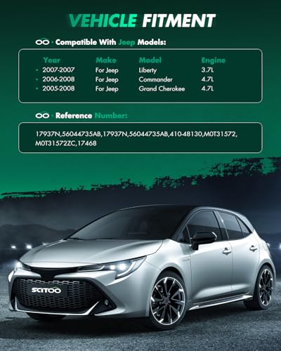 Image of SCITOO Motor Starter for 17937N Starters Fit for Jeep for Commander 2006-2008, for Jeep for Grand Cherokee 2005-2008, for Jeep for Liberty 2007