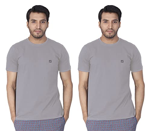 Image of Lux Nitro Men's Solid Modern Fit Round Neck T-Shirt PALOMA