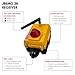 JEICO Crane Hoist Industrial Wireless Remote 3 Buttons Controller JREMO 3K (1 Transmitter + 1 Receiver) Yellow, Made in Korea