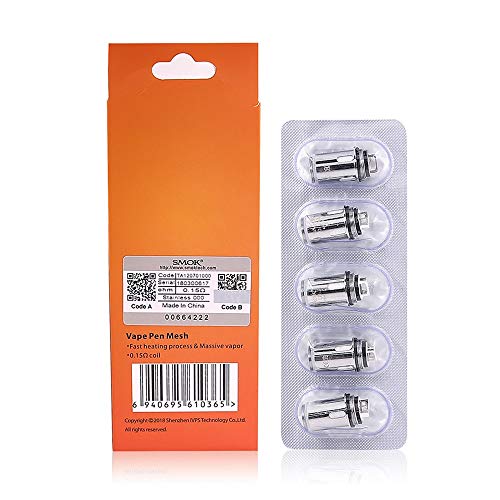 Original-SMOK-Vape-Pen-22-Mesh-Coil-015ohm-Fit-SMOK-Vape-Pen-22-Vape-Pen-Plus-Kit-E-Cigarette-Coils-5pcs