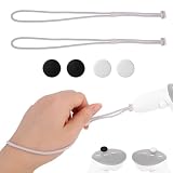 2pcs VR Controller Wrist Straps Compatible with Meta Quest 3/3S, Adjustable VR Controller Hand Strap with Thumbstick Grip Caps for Mixed Reality Game Equipment Accessory