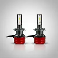 Par Lampada Ultra Led 50w 6000lm 6000k H1 H7 Hb4 H4 H11 H3 H16 H27 HB3 Efeito Xenon (H7)