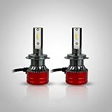 Par Lampada Ultra Led 50w 6000lm 6000k H1 H7 Hb4 H4 H11 H3 H16 H27 HB3 Efeito Xenon (H7)