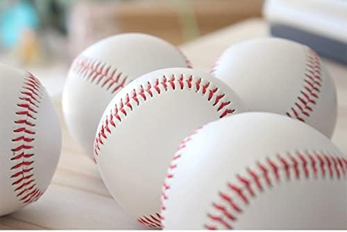 Tebery 12 Pack Standard Size Soft Baseballs, Official League Individual Baseball, Unmarked & Soft for Bating Practice