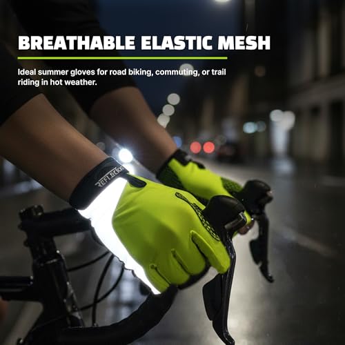 Reflective Summer Cycling Gloves