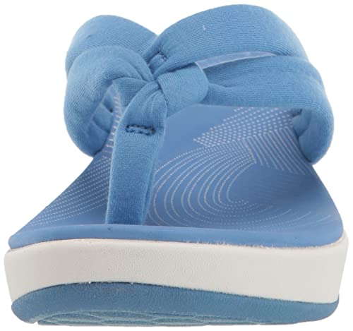 Clarks Women's Arla Kaylie Flip-Flop, Blue Synthetic, 8 #TOP1