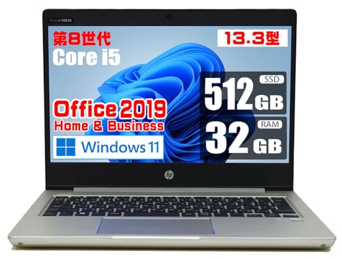 �y�����ςݕi�z ��8���� Core i5 8265U / SSD 512GB / ������ 32GB / MS Office 2019 / 13.3�^ HD/web�J����/Wi-Fi/Bluetooth/Windows 11 / �I�t�B�X 430G6/�m�[�g