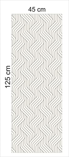 Image of CABANA HOMES (45cm x 125cm, 2 Rolls (12 sq. ft) Wall Stickers DIY Geometrical Wallpaper, 3D Self Adhesive, Living Room, Bedroom, Sofa Background, Ceiling, Gypsum Board, Office
