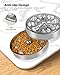 Oiwliur 2-Pack Slow Feeder Dog Bowls – Stainless Steel Metal Bowls with Double-Sided Design, 5 Cups Large Capacity for Dry, Wet, Raw Food, Slow Feeding for All Dog Sizes, Easy to Clean, Non-Slip