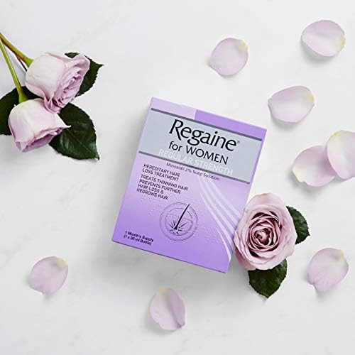 Regaine for Women Regular Strength Scalp Solution, Hereditary Hair Loss Treatment for Women with Minoxidil, Helps Regrows Hair and Prevents Further Hair Loss Hair, 60 ml (1 Month Supply)