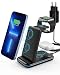 Produktbild Kabelloses Ladegerät, Induktive Ladestation 3 in 1, Apple Ladestation iPhone Apple Watch für iPhone 14/13/12/11/Pro/XS/Xs Max/XR/X/SE/8/Plus, Apple Watch S8/SE/7/6/5/4/3/2, AirPods 3/2/Pro