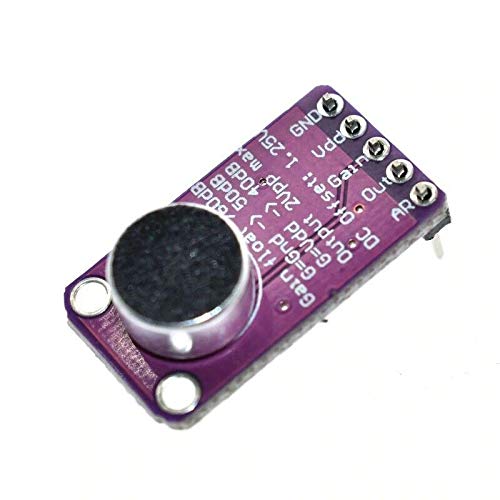 TECNOULAB 5 Stück MAX9814 Mikrofonverstärkerplatinenmodul Automatische Verstärkungsregelung AGC Elektret