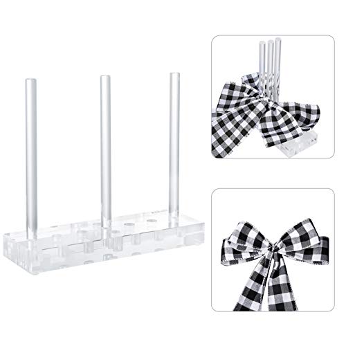 Ackitry Acrylic Bow Maker for Ribbon for Wreaths, Bow Makers for Crafts Christmas Bows, Halloween Decorations, Corsages Holiday Wreaths, Hair Bows, Corsages - Thumbnail 3
