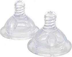 Bico de Silicone p/Mamadeira c/Alça Média, 2 Pçs, Plasútil
