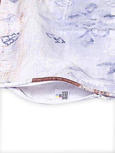 Image of Swayam 160TC Diwan Set Pure Cotton 6 Pcs | Deewan Ethnic Motif Printed Bedsheet Set for Living Room Hall (1-Bed Sheet 60x90 Inch | 2-Bolster Cover 30x30 Inch | 3 Cushion Cover 16x16 Inch) - Purple