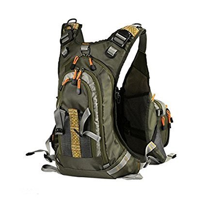 Amarine Made Fly Fishing Backpack Adjustable Size Mesh Fishing Vest ...