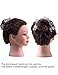 CZFY Cosmetology Mannequin Head with 100% Real Human Hair and Adjustable Stand 22-24” for Braiding Hair Styling Training Hairart Barber Hairdressing Fashion Salon Display