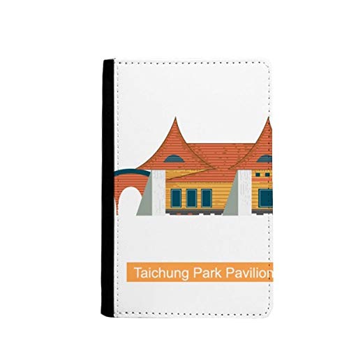 Porte-passeport Taiwan Taichung Park et étui de voyage élégant pour cartes