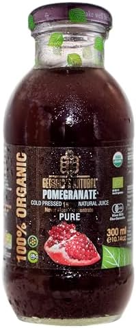 Georgia's Natural Pomegranate Cold-Pressed 100% Natural Juice | Rich in Antioxidants for Hydration, Immunity & Daily Wellness & No Added Sugar | 300ml