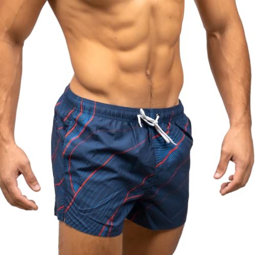 Taddlee Swimwear Men's Beach Swim Boxer Trunks Board Shorts Swimsuits Square Cut