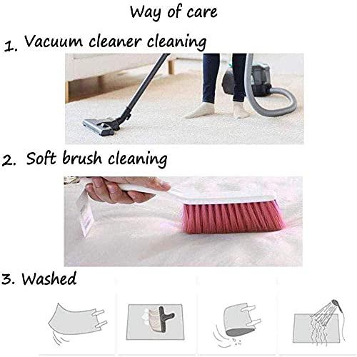 Gamer Teppich Betten Rechteckiger Teppich für Kinderzimmer, Komfortables weicher rosa purpurrote niedliche Teppich… – Bild 5