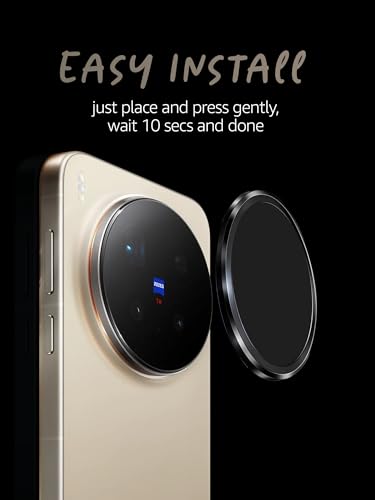 Image of Lensarmor Compatible with Vivo X300 Pro Camera Lens Protector - Black (1 Pack) | Premium 9H Tempered Glass, Scratch Resistant, HD Clear Lens, Strong Adhesion & Precise Fit