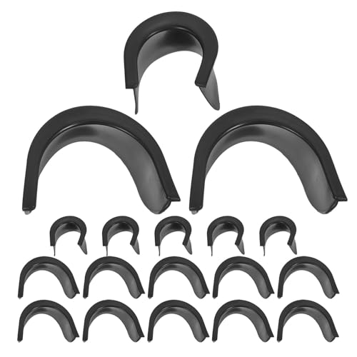 Bolsillos de mesa de billar Luxshiny protectores de plástico negro para mantenimiento