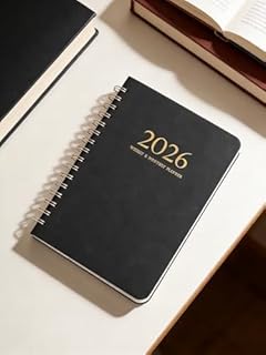 A5 Wochen- und Monatsplaner, 2025 To Do Liste Notizbuch für Arbeit, Planer Notizbuch mit Spiralbindung