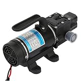 Pompa ad Acqua Elettrica ad Alta Pressione, 120W, 10L/min, 12V, Pompa a Membrana Autoadescante per Idropulitrice e Sistemi di Irrigazione, Modello 3210YD-12-120FS
