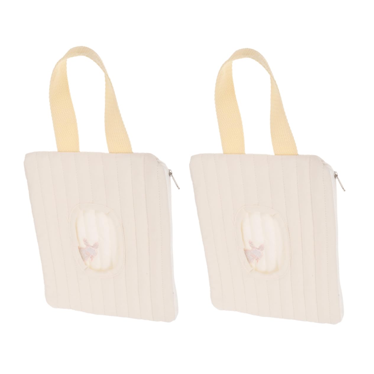 2pcs Portable Wipe Dispenser Lightweight Refillable Wipes Holder for Diaper Bag Nursery Travel Multipurpose Design to Keep Fresh and Accessible