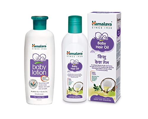 Himalaya Baby Hair Oil 100 ml and Baby Lotion 100ml Combo