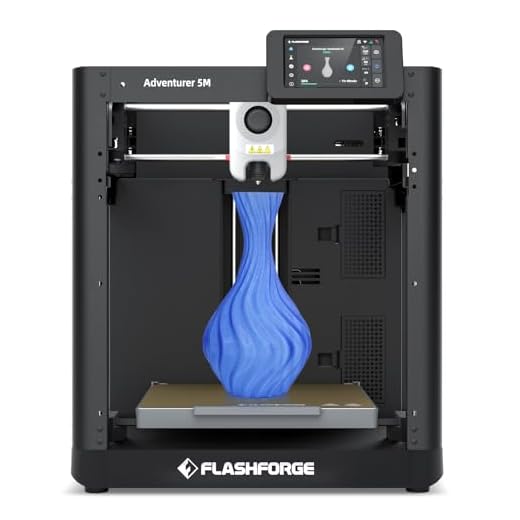 Stampante 3D Flashforge Adventurer 5M con Primo Strato Impeccabile,Livellamento Automatico e Ugello Rapido Rimovibile,Velocità Massima 600mm/s,Struttura Interamente in Metallo CoXY,Supporto PLA/PETG