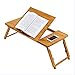 Produktbild MXH Tragbarer Laptop-Tisch Bambus Adjustable Uhr Filme im Bett Laptop Ständer Klappbett als Spiele zu Spielen
