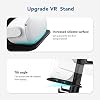 KIWI design VR Ständer, Displayhalter und Controller Halterung Kompatibel mit Quest 2/Quest 1/ Rift/Rift S/GO/HTC Vive/Vive Pro/Valve Index/PSVR 2/PICO VR-Headset und Controller, Schwarz #4