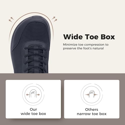 MEHOTO Mens Wide Toe Box Shoes Walking Arch Support Sneakers Comfortable Tennis Slip On Casual Shoes for Swelling Bunion Plantar Fasciitis US 7-122