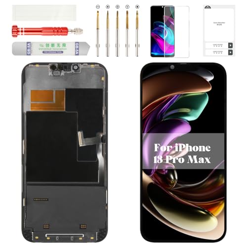 Écran LCD pour iPhone 13 Pro Max : Bloc tactile noir A2643 A2484