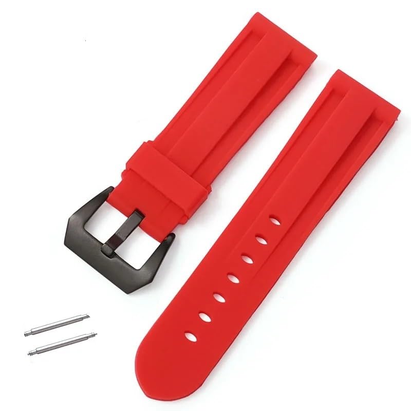 Bracelet de rechange silicone 22mm réglable pour montre homme