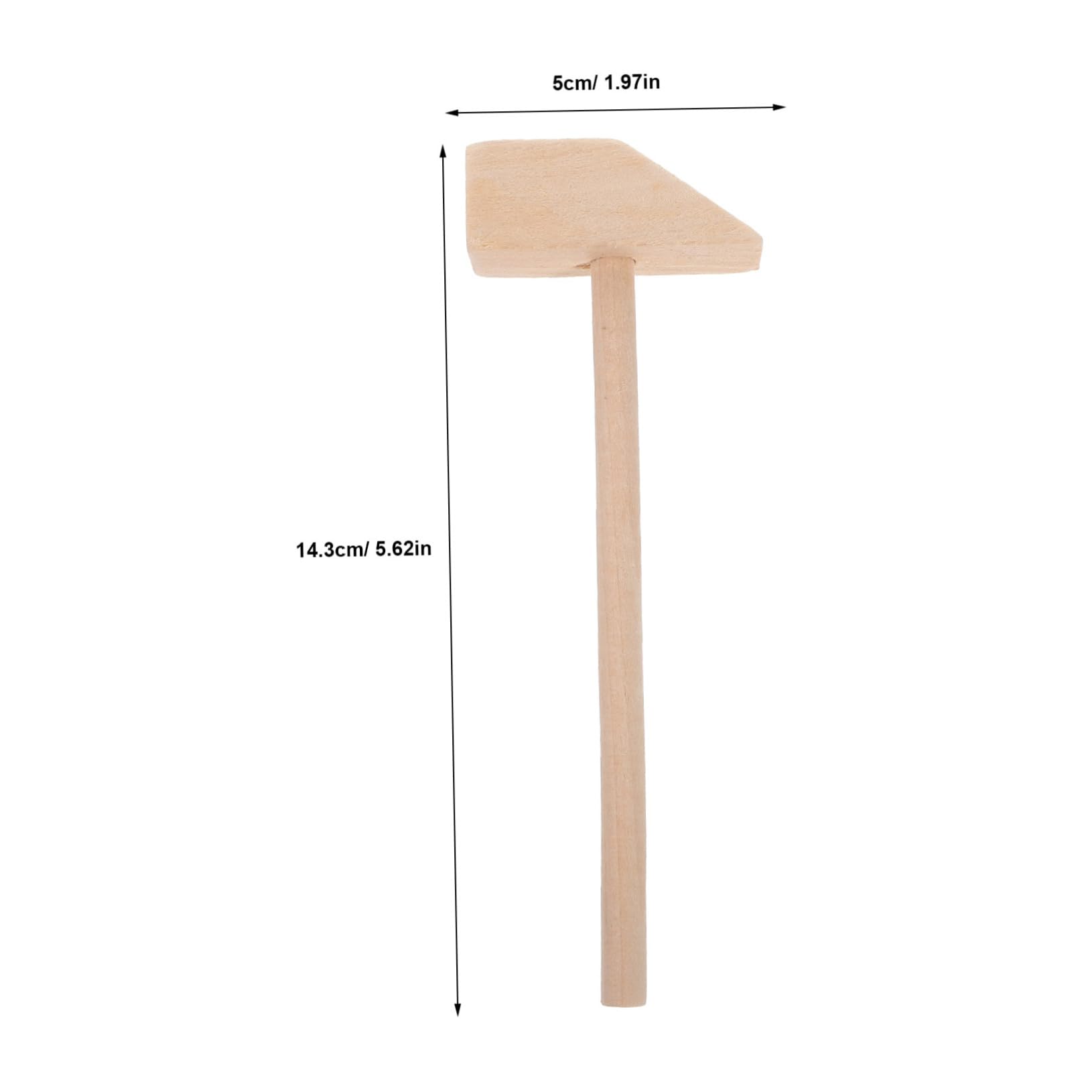 IMIKEYA Mini Hammer Mallets Set 10 Small Wooden Hammers Safe and for Boys and Girls for Hand and Wrist Exercise