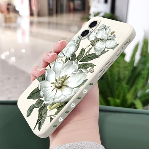 Coque iPhone 16 Plus silicone blanc coton chic et doublure microfibre - 3