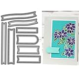DzIxY Mini Banner Label Metal Cutting Dies for Card Making Kit Embossing Paper Die Cuts Scrapbook Machine Stencils Storage Pockets Supplies