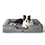Bedsure Large Orthopedic Dog Bed, Bolster Dog Beds for Large Dogs - Foam Sofa with Removable Washable Cover, Waterproof Lining and Nonskid Bottom Couch