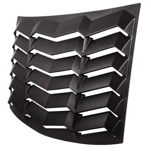 Rear Window Louvers ABS Windshield Sun Shade Cover Lambo Style Matte Black Compatible for Chevrolet Chevy Camaro 2010-2015