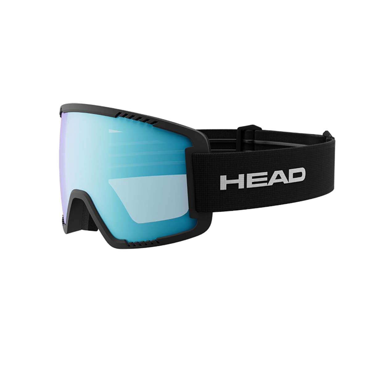 HEAD Unisex Adult Contex Photo Ski and Snowboard Goggles, Blue/Black, S