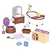 Li’l Woodzeez 16-teilig Badezimmer und Wäsche Zubehör Set – Badewanne, Waschbecken und mehr – Tierfiguren Accessoire Spielzeug für Kinder ab 3 Jahren